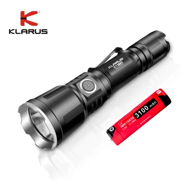 US $73.76 KLARUS XT11X Tactical Flashlight CREE XHP702 3200 Lm High Power Rechargeable Flashlight With 18650 Battey For Search Rescue