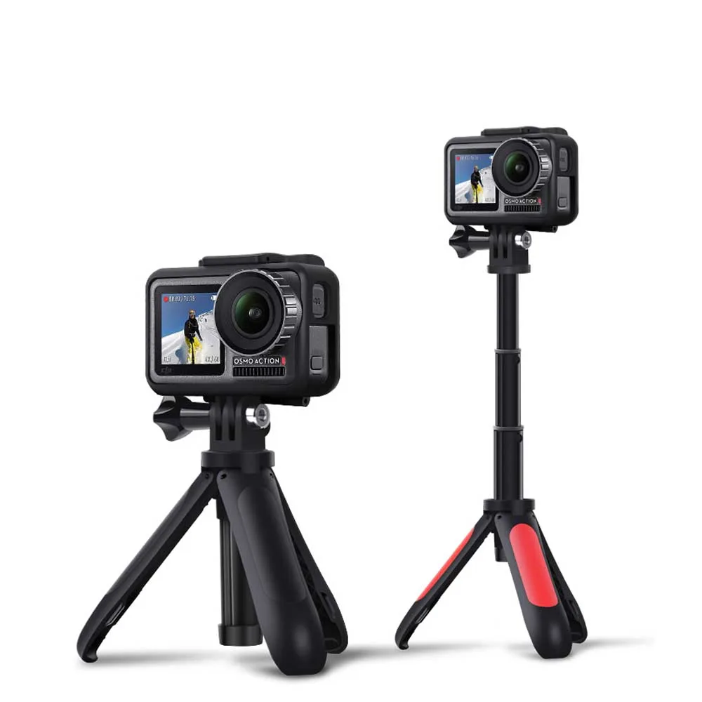 Карманная мини селфи палка + выдвижная ручка Штатив для GoPro Hero 9 8 7 6 5 4 Session Insta360 Xiaomi