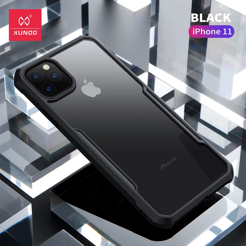 Xundd для Apple iPhone 11 Pro Max чехол магнитный автомобильный держатель Кронштейн кольцо на палец прозрачный ТПУ задняя крышка для iPhone 11 Pro