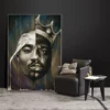 Portrait Of Big And Tupac Canvas Paintings On The Wall Posters And Prints 2Pac Modern Wall Art Canvas Pictures Home Decoration ► Photo 2/6