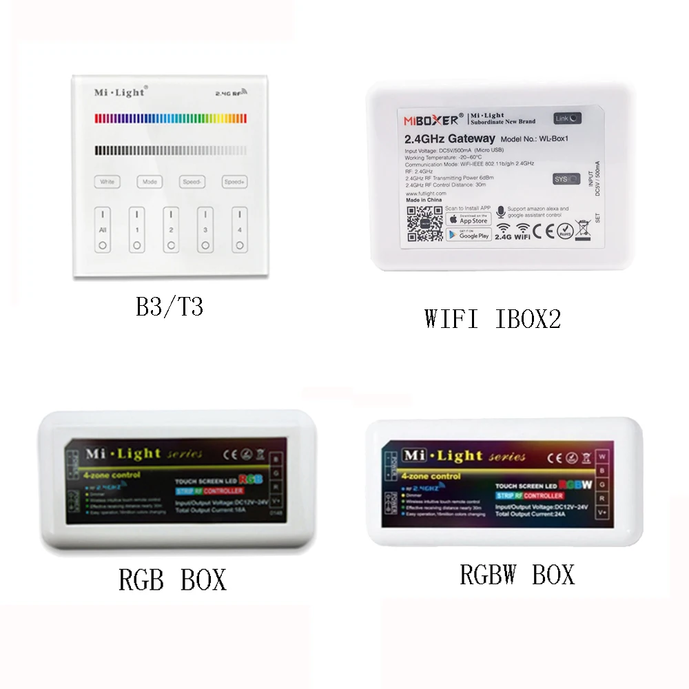 Управление светодиодной лентой RGB/RGBW ler Mi light B3/T3 сенсорная панель 2 4G управление с