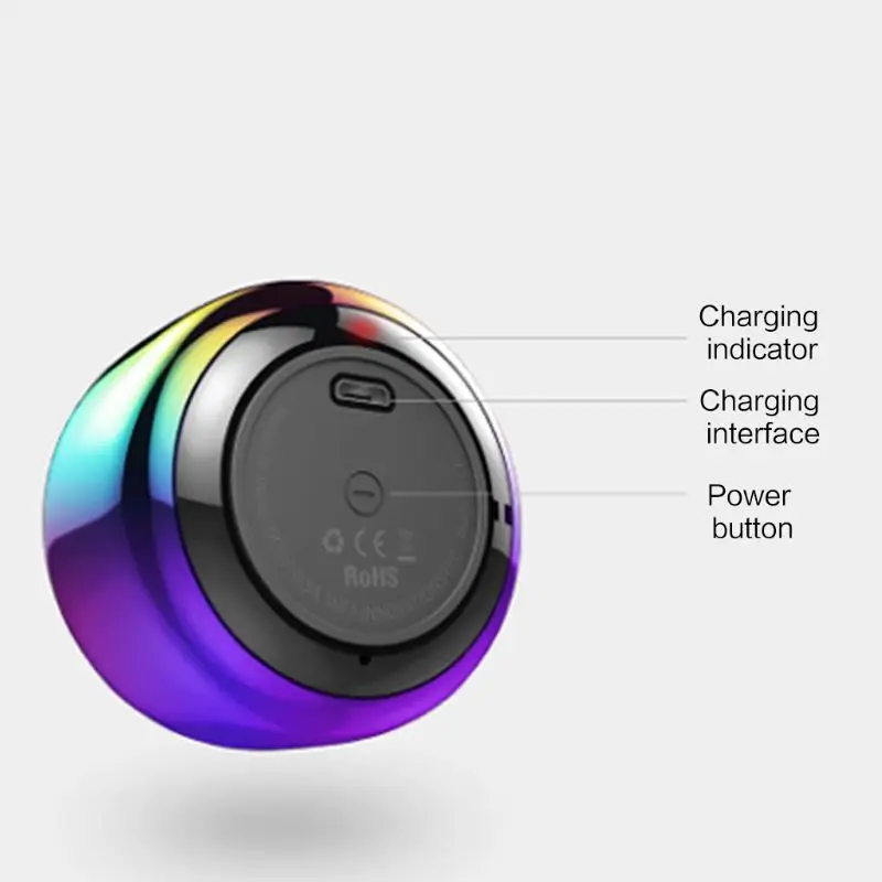 Мини портативный Bluetooth динамик Встроенный микрофон корпус из алюминиевого сплава беспроводной Bluetooth 4,2 динамик Mp3 музыкальный плеер