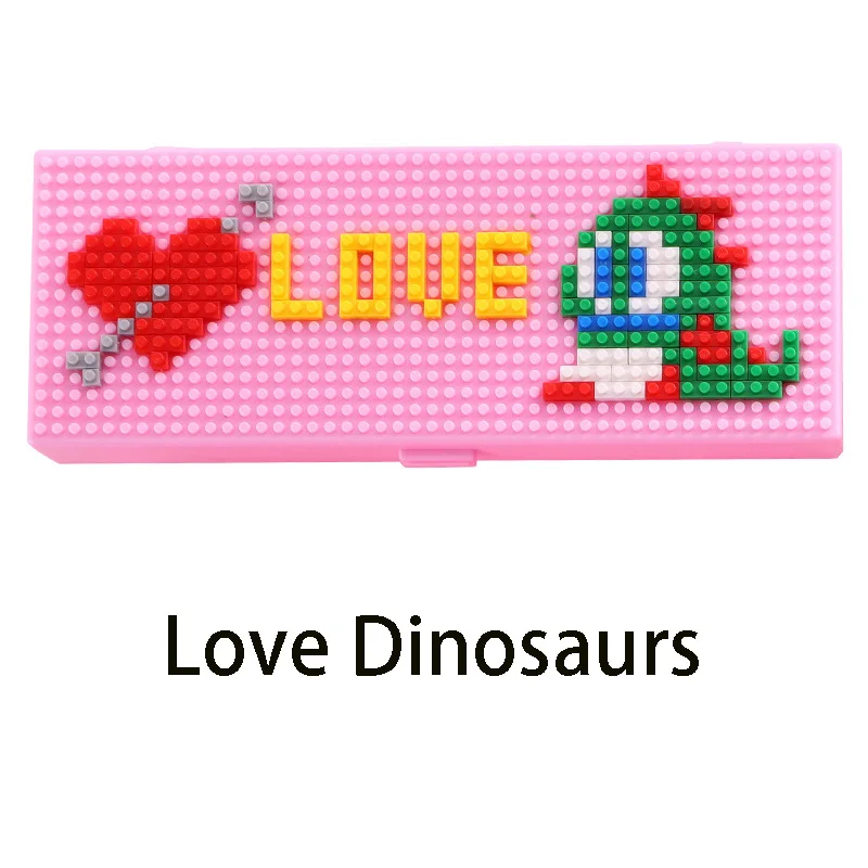 Love Dinosaurs Креативный многофункциональный пенал ящик для детей/DIY студенческий пенал детский подарок пенал - Цвет: Love Dinosaurs