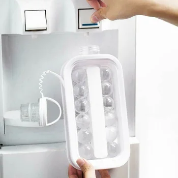

2 In 1 Foldable Portable Ice Cubes Tray Ice Cubes Maker Storage Cold Kettle Convenient XHC88