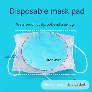 

PM2.5 Filter Paper Anti Haze Mouth Mask Mask Filter Paper Filter Pad Disposable Pad Dust-proof Breathable Rectangular 50 Pieces