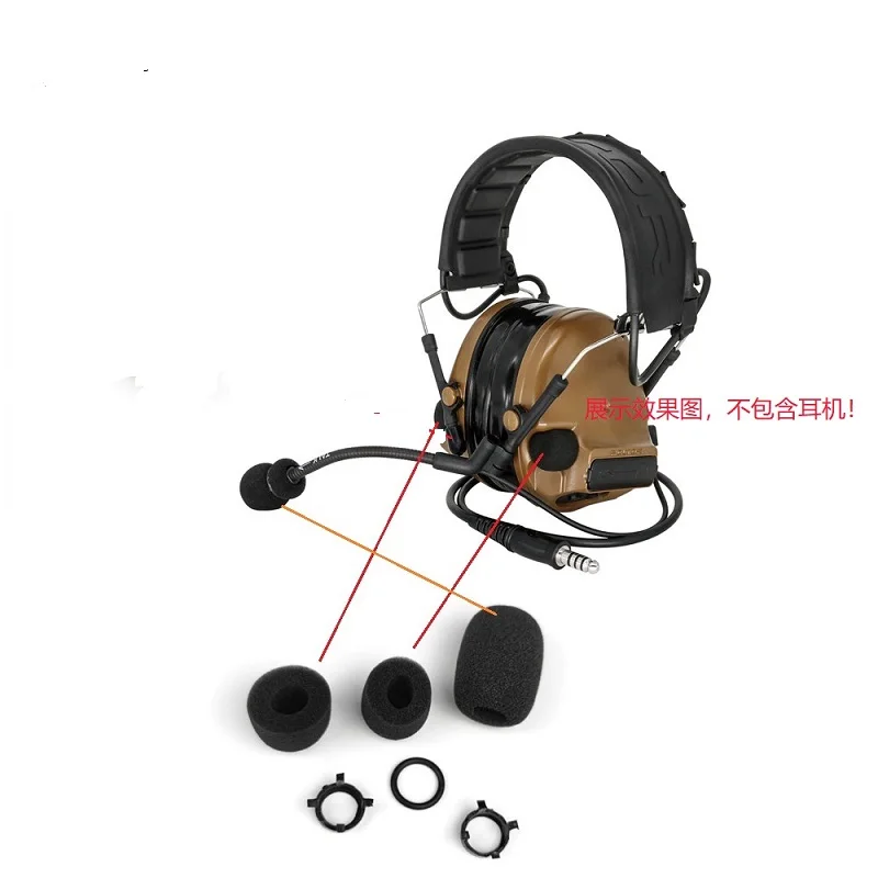 Comtac III C3 C2 Tactical Headset Microphone Sponge Replacement Accessories