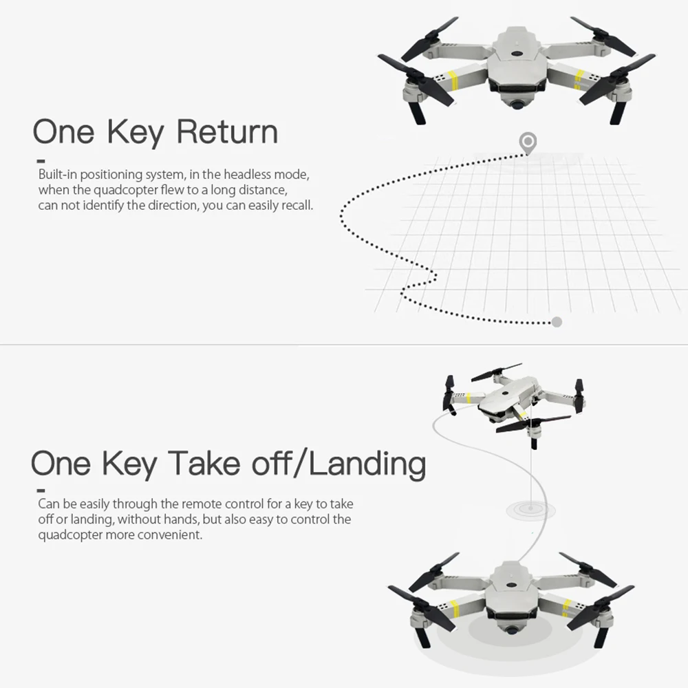 1080P WIFI FPV With Wide Angle HD Camera Drones Hight Hold Mode Foldable Arm RC Quadcopter Drone X Pro RTF Dron Toys