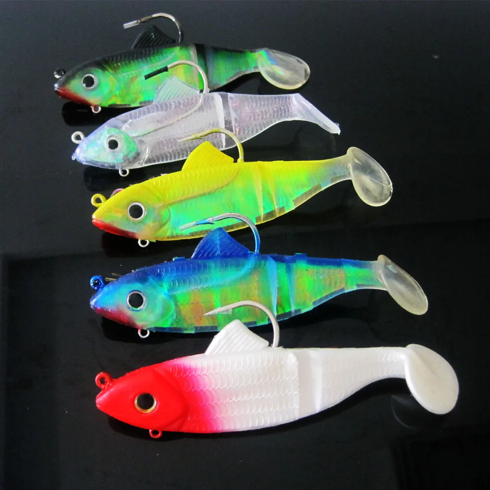 

Fishing Big Things Lead Plating Fish 15 Cm/52G Large Lead Plating Fish Built-in Rainbow Reflective Lure Soft Bait