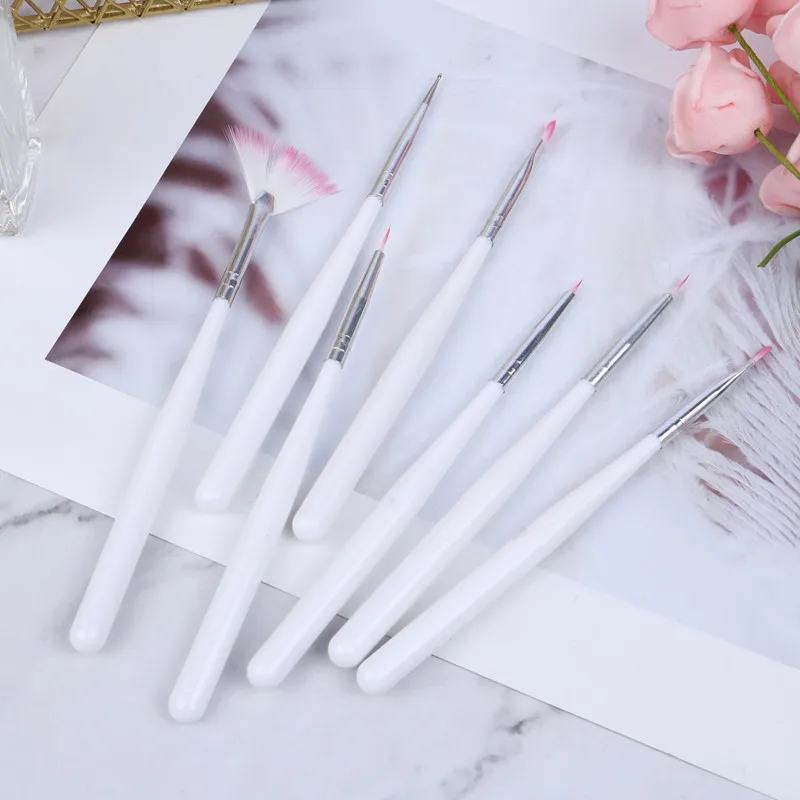 UV Gel Pen Brush Liner Painting Acrylic Drawing for Extention False Nails DIY Manicure Nail Art Tool | Красота и здоровье