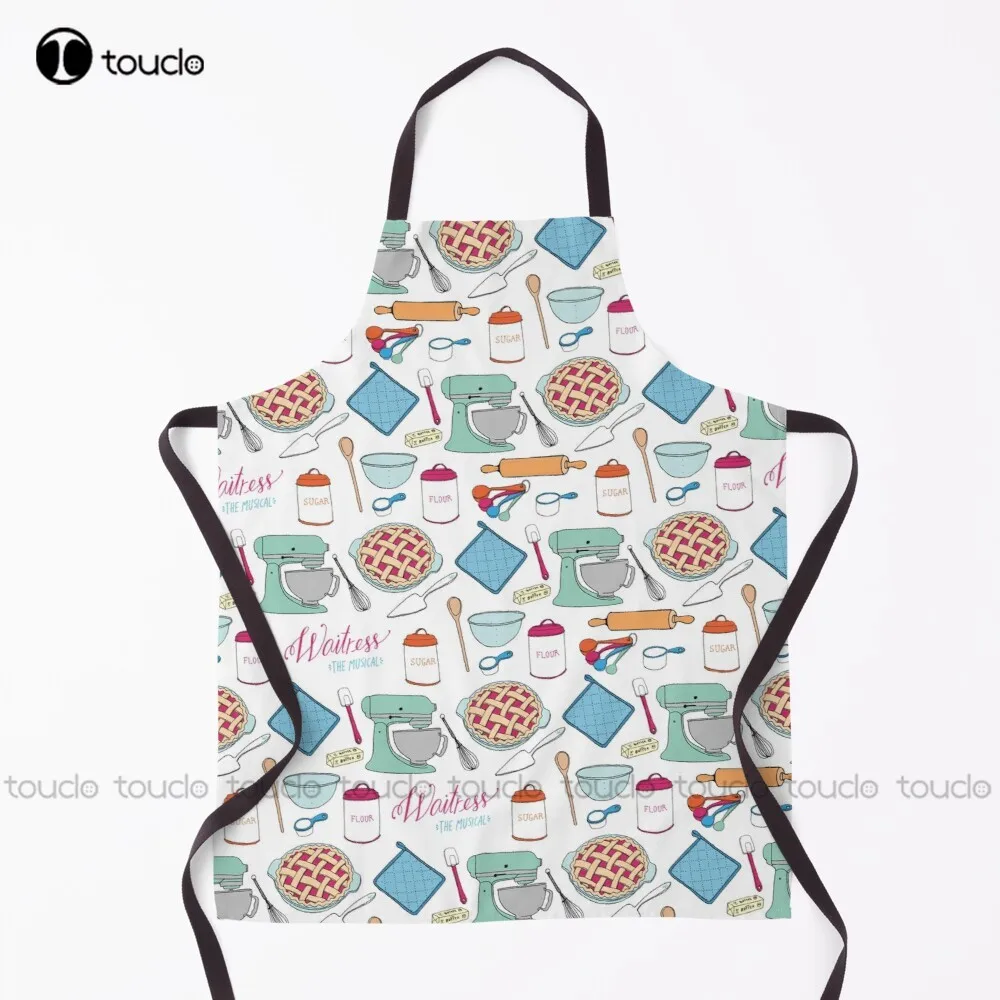 

Waitress The Musical Cherry Pie Print Mixer Sugar Butter Flour - Broadway West End Apron Aprons Cute For Women Men Unisex Adult