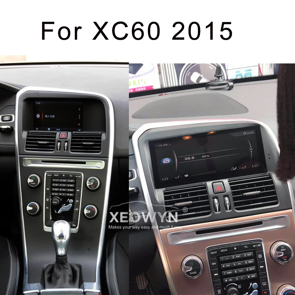 10 1 дюймовый четырехъядерный процессор RAM2G для Volvo XC60 / S60 8 2015 Android 2009 автомобильное
