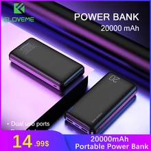 FLOVEME power Bank, 20000 мА/ч, портативная зарядка, повербанк для iPhone 11 Pro, Xiaomi, мобильный телефон, Внешнее зарядное устройство, power bank