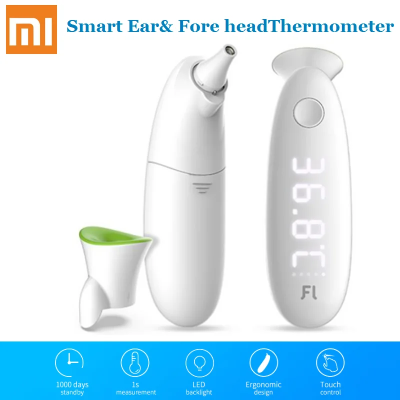 

XIAOMI Fanmi Themometer LED Digital Display Probe Automatic Sensing Accurate Dual Use Smart Ear & Forehead For Infant Toddlers