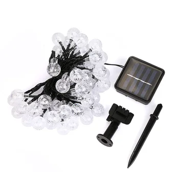 

6.5M 30 LED Outdoor Waterproof Lights 8 Modes Solar Powered Globe Garden String Lights for Patio Yard Wedding Party