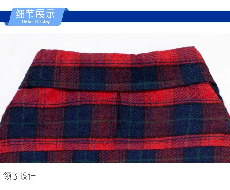 New Style Dog Clothes Fold-down Collar Plaid Pet Clothes Classic Legs Plaid Shirt Korean Style Teddy Dog Clothes