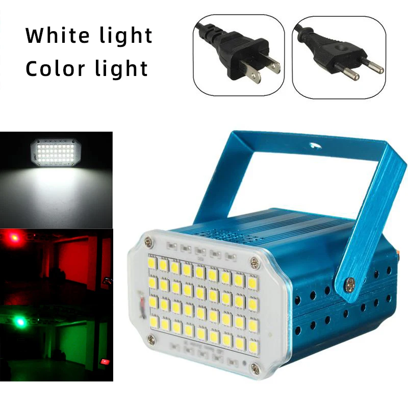 36 светодиодный стробоскоп вечерние сценический RGB белый мини-светильник для
