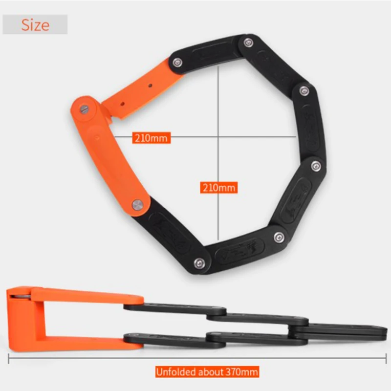 Складной велосипедный замок стальной портативный велосипедный замок безопасности Кабельные замки Противоугонная комбинация инструменты для езды на горном велосипеде
