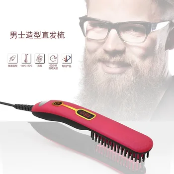 

SOURCE Electric 2-in-1 Beard Comb Beard Comb Straight Comb Modeling Comb Ceramic Anion Hair Straightener Comb with Electric Heat