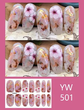

1 Sheet Glitter Series Powder Sequins Fashion Nail Art Stickers Collection Manicure DIY Nail Polish Strips Wraps for Party Decor