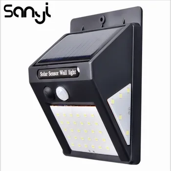 

SANYI 100PCS SMD2835 Solar Sensor Wall Light PIR Motion Sensor Street Light for Garden Decoration Waterproof Solar Night Light