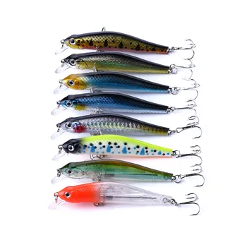 

8pcs Minnow Fishing Lures Swimbait Wobblers 9cm 8.3g Magnet System Hot Model Lifelike Crank Bait Pesca Carp Fishing Tackle
