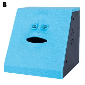 

Face Money Eating Coin Bank Battery Powered Saving Box Kids Toys Gifts B88
