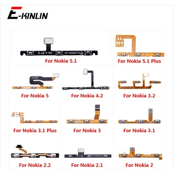 

10pcs/lot Power On Off Button Volume Switch Key Control Flex Cable Ribbon For Nokia 5.1 3.1 Plus 2 2.1 2.2 3 3.2 4.2 5