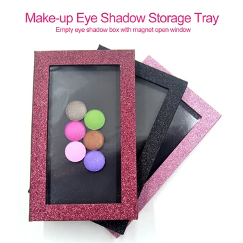 

1pc Naked Makeup Matte Black Large Eye Shadow Makeup Storage Palette Empty Magnetic Eyeshadow Palette Make Up Tool
