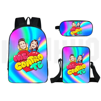 

3D Print Women Trend Backpack Me Contro Te Zaino Bookbag Schoolbag Ketchum/ Mochila School Zipper Bookbag Satchels Men Rucksack
