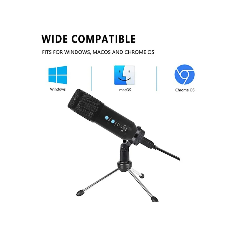 Конденсаторный микрофон CELLA CITY USB с большой диафрагмой для прямой трансляции