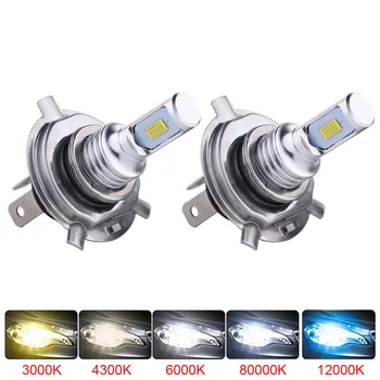 

2Pcs H1 LED Bulbs Car Headlight Driving Fog Lights Super Bright 8000LM 6000K White Lighting High Power H3 LED 12V 24V Auto Lamp