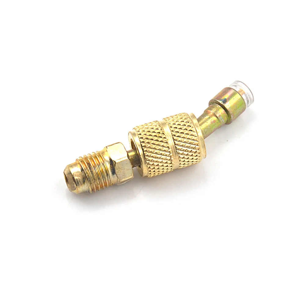 Прочный сплит-адаптер Бесконтактный сервисный порт 5/16 &quotSAE Female to 1/4&quot SAE Male Brass Air