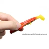 Leurre wobbler en Silicone souple avec queue en T, appât artificiel idéal pour la pêche à la turlutte, au bar ou au brochet, 4 pièces, 11.5cm, 6.1g ► Photo 3/6