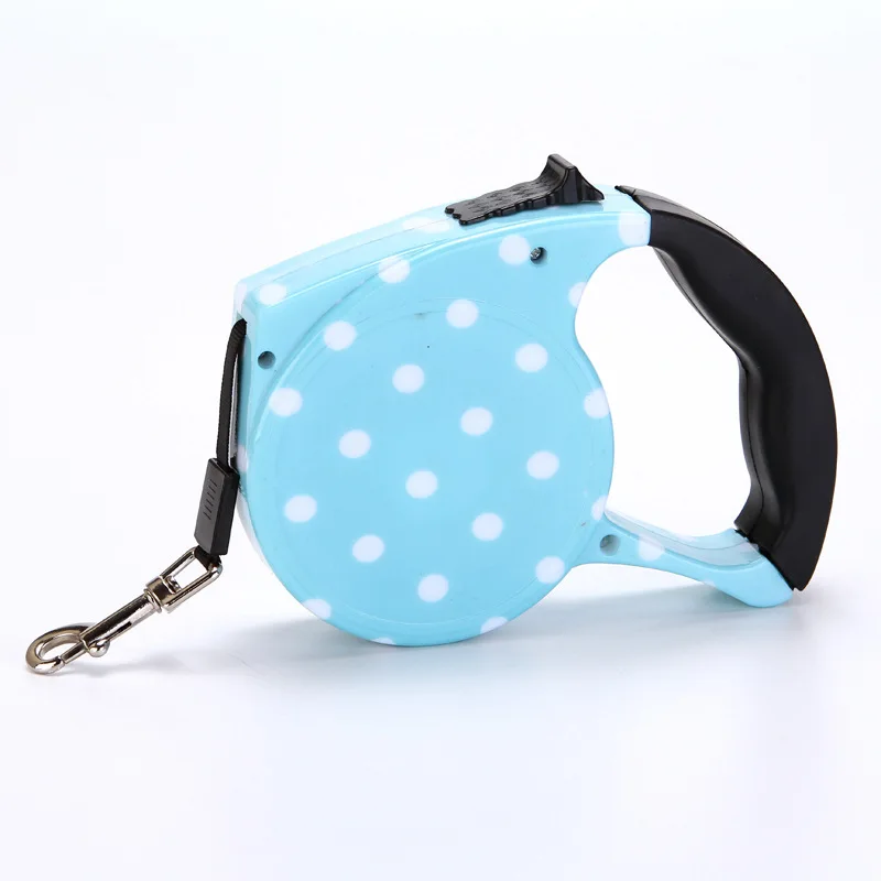 5M Colorful Retractable Dog Leash Extending Puppy Walking Leads Pet Dog Running Leashes Hands Freely Great For Walking Dog 