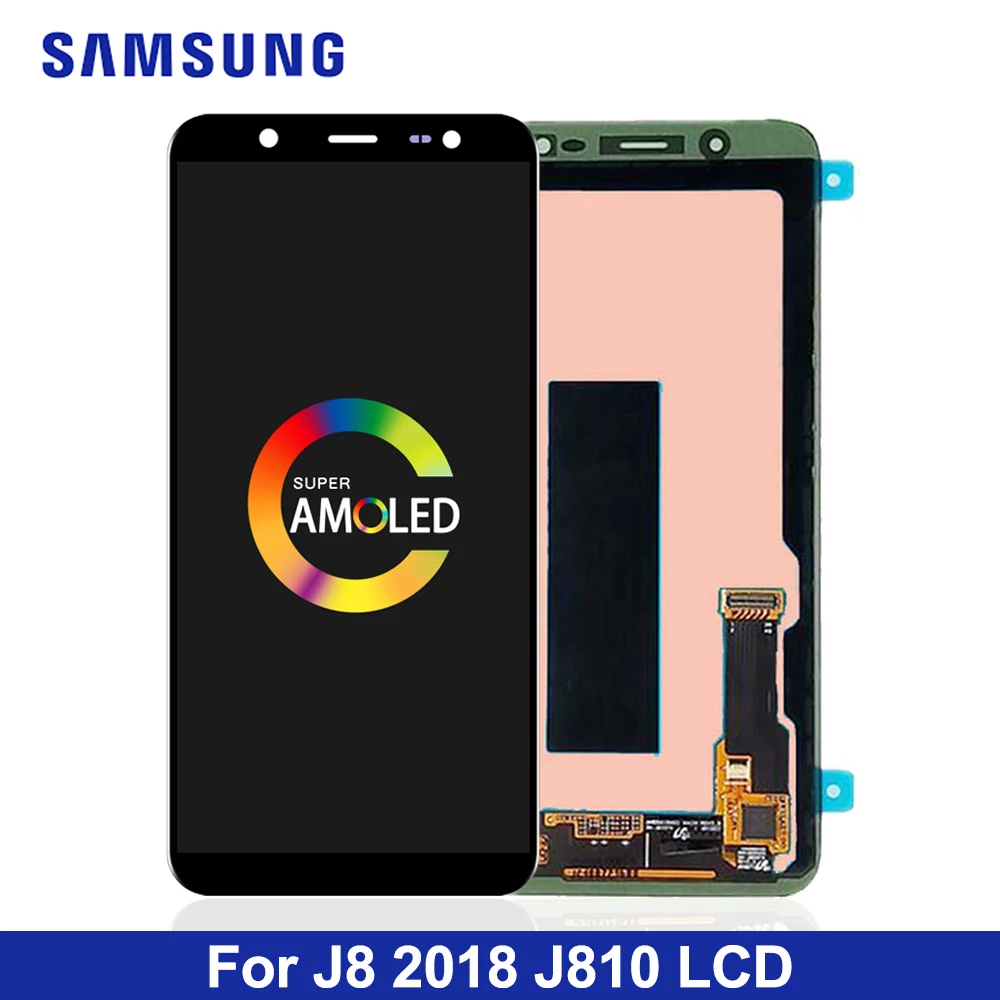 6,0 ''Супер AMOLED lcd s Дисплей для samsung J8 lcd для samsung J810 J8 lcd экран сенсорный дигитайзер сборка