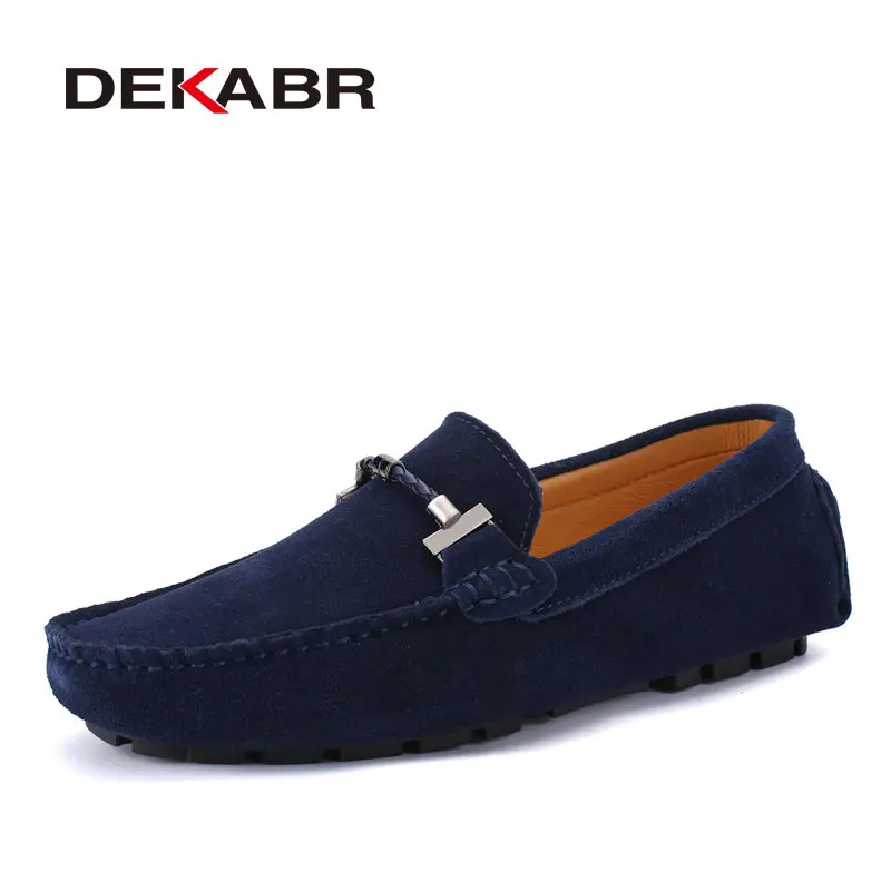 Driving Loafers Footwear-Shoes Breathable Big-Size DEKABR Brand Summer Man 38-47 Soft