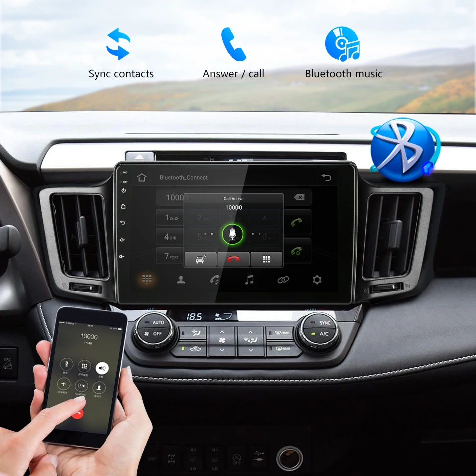 Vtopek Android автомобильное радио с gps радио для Toyota RAV 4 2013- сенсорный экран мультимедийный плеер 4G wifi RDS DSP