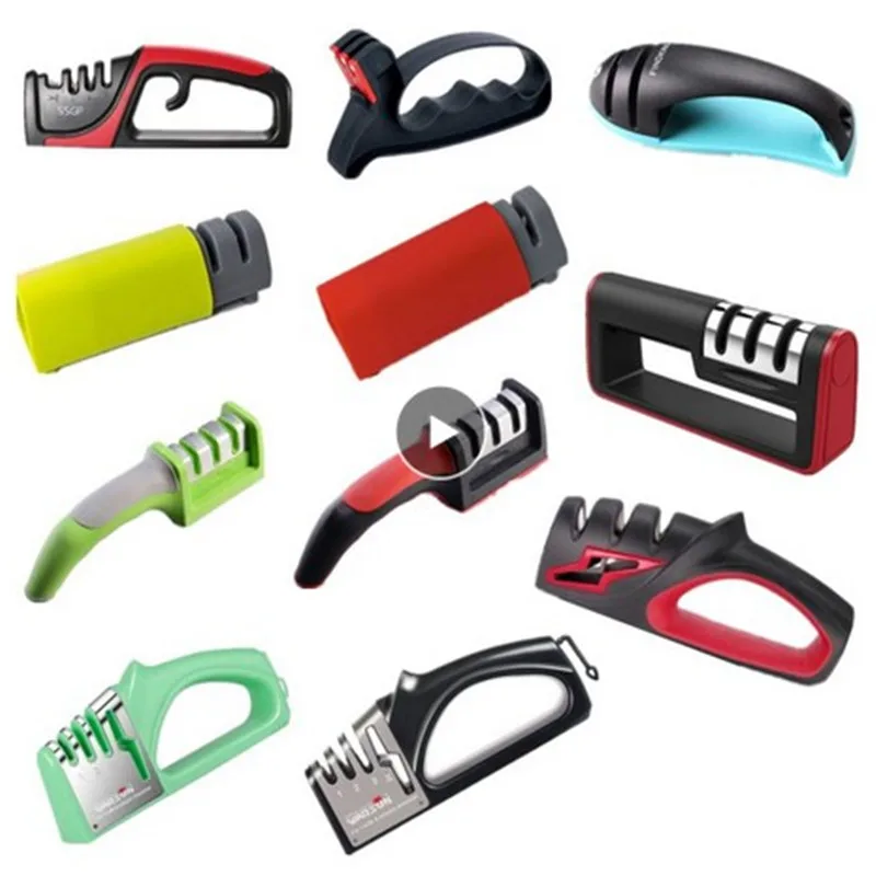 16 Тип 4в1 точилка для ножей камень Инструменты шлифовальные ножи алмаз точильного камня Профессиональный кухонный ручной Вольфрам 4 этапа