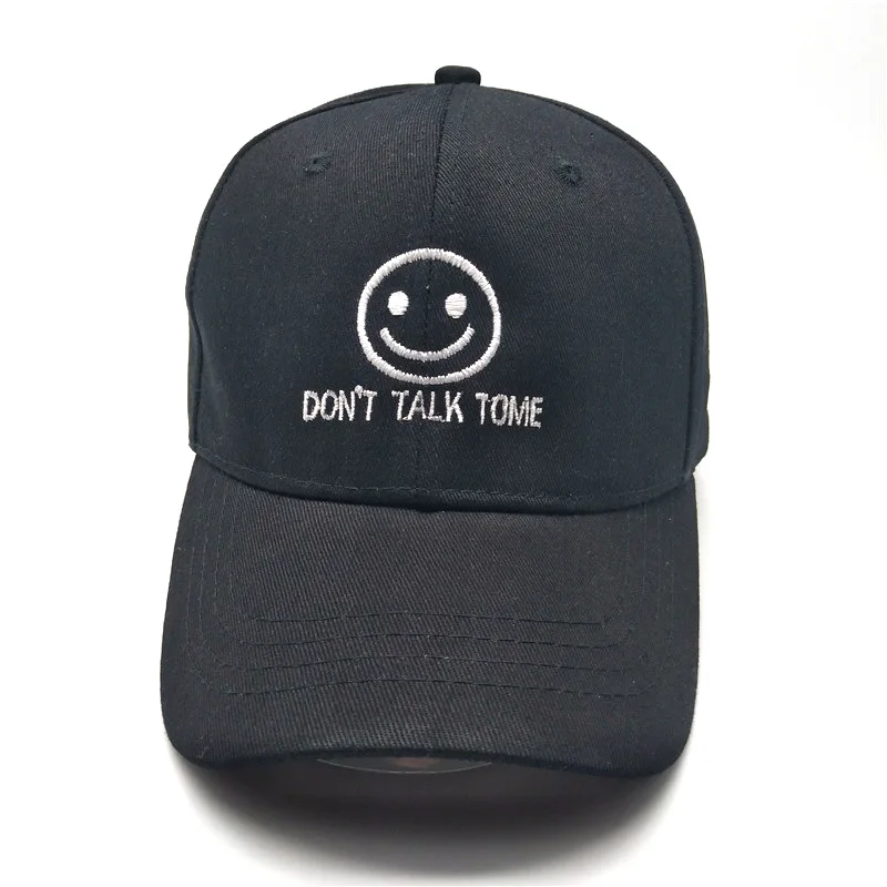 

Wholesale Cross Border for Baseball Cap Eaby AliExpress Hot Selling Lettered Smiling Face Embroidery Baseball Cap Men And Women