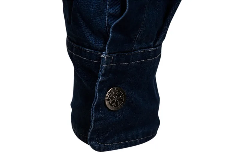 Потертая джинсовая рубашка Camisa Masculina, мужская повседневная приталенная джинсовая рубашка с длинным рукавом, умная ковбойская рубашка, модная Мужская одежда Женская сорочка Homme