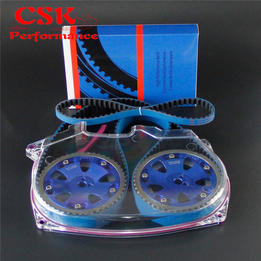 Чехол для гоночного ремня ГРМ + шкив камеры ремень подходит Lancer Evolution 4G63 EVO 4 5 6 7 8