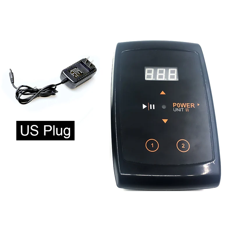 BLACK US plug Горячая 1 комплект Перманентная тату машинка для макияжа бровей Набор для бровей губ Макияж панель управления Татуировка пистолет швейцарская моторная ручка - Цвет: BLACK US plug