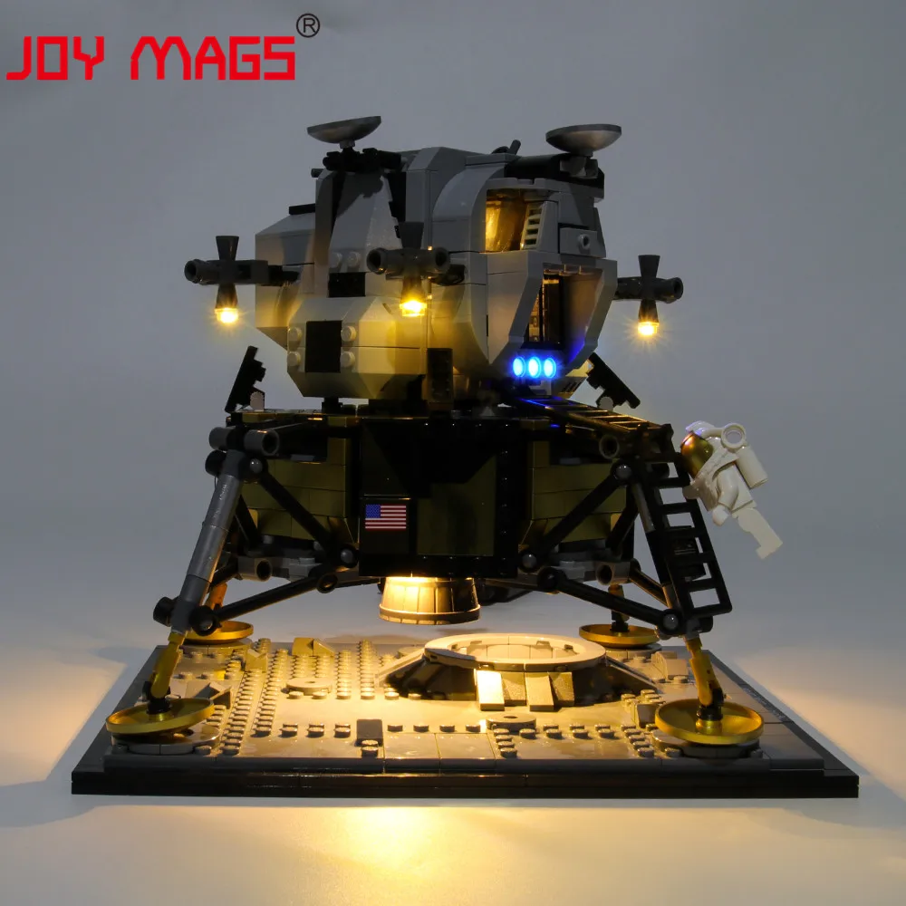 JOY MAGS только светодиодный светильник комплект для создателя Apollo 11 Lunar Lander светильник ing комплект совместим с 10266(не включает модель