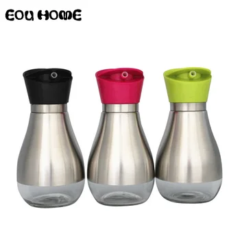 

Stainless Steel Lead-free Glass Gravy Boats Leak-proof Oiler Soy Sauce Bottle Vinegar Bottle Condiment Bottle Kitchen Utensils
