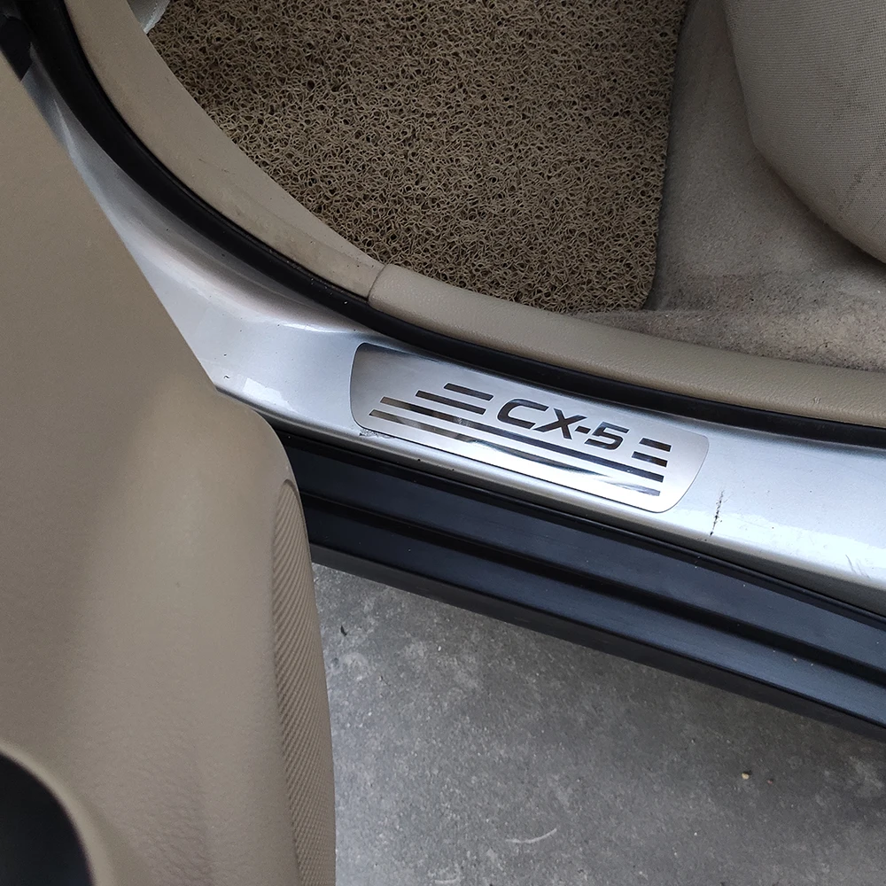 Автомобильные аксессуары для Mazda Cx5 Cx 5 Стайлинг Накладка на порог двери защитная