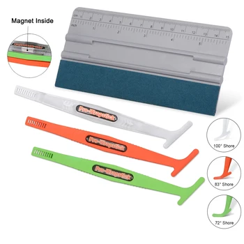 

EHDIS Car Wrap Vinyl Magnet Squeegee Tool Set Carbon Foil Film Sticker Scale Suede Felt Scraper Auto Window Tint Tool Accessory