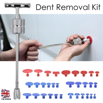 

34pcs Car Body Hail Puller Tabs Paintless Removal Dent Tool Kit Dent Puller Removal Car Auto Body Repair Tool