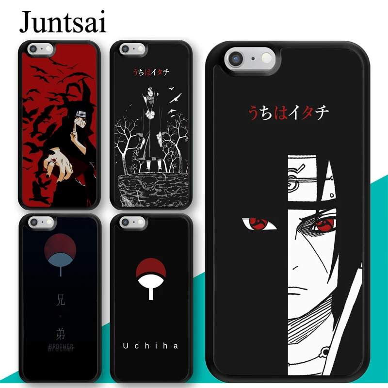 Akatsuki Naruto Sasuke Case Pour iPhone 11 Pro XR X XS Max 8 7 6 6s Plus 5 Coque