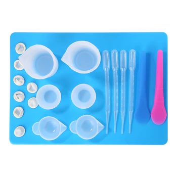 

1 Set Clay Epoxy Resin Mold Portable Space-saving Silicone DIY Durable Tools for Jewelry Small Making Handicrafts