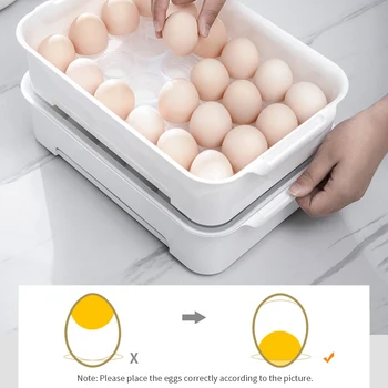 

Egg Trays with Lid Egg Holder Storage Container Collapsible Egg Carrier Food Storage Container with Holder Trays 24 Grids